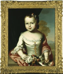 エリザベス・グリーンリーフ、1755-58年 作： John Singleton Copley