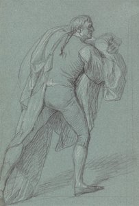 ダンカン卿の勝利の絵画のための人物の習作：オランダの旗を掲げた水夫の習作 作： John Singleton Copley