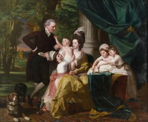 ウィリアムペペレル卿（1746〜1816年）とその家族、1778年