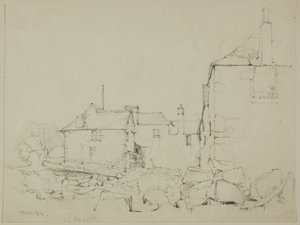 ニューリンの家と石垣 作： John Skinner Prout