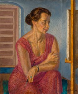 イーゼルのヘレン 作： John French Sloan