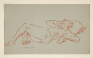 モデルの休息 作： John French Sloan