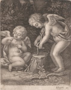 Cupidos experimentando um arco 作： John Smith