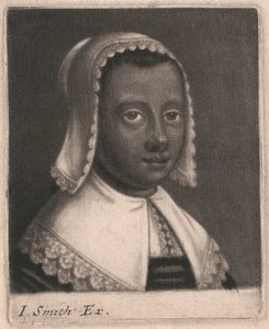 右に 4 分の 3 の横顔の若い女性の頭と肩 作： John Smith