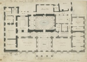 チリントンホール：ペンと鉛筆画、nd [1789]