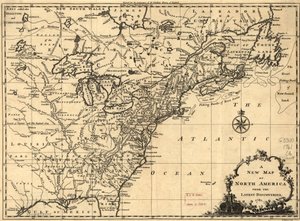 最新の発見から生まれた北アメリカの新しい地図。LOC 75693504