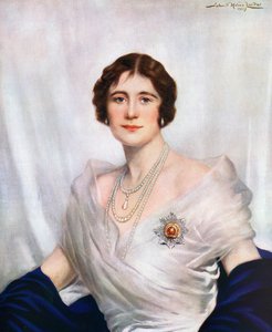 1937年、エリザベス女王の戴冠式肖像画 作： John St. Helier Lander