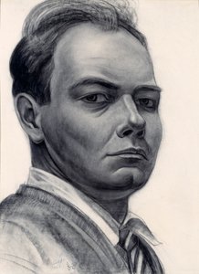 自画像 作： John Steuart Curry