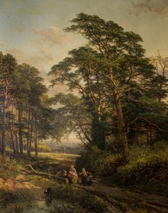 ブリストル近郊のキングズウェストンパーク、1866 作： John Syer