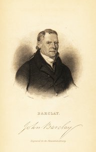 スコットランドの比較解剖学者ジョン・バークレイの肖像、1841年（彫刻） 作： John Syme