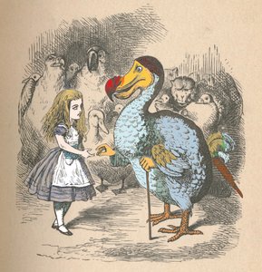 アリスとドードー、1889 作： John Tenniel
