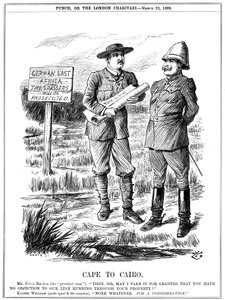 ケープカイロ、1899年。 作： John Tenniel