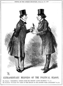 ポリティカルシーズンの並はずれた穏やかさ、1869年 作： John Tenniel