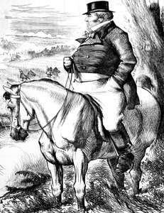 秋の操船を見守るジョン・ブル 作： John Tenniel