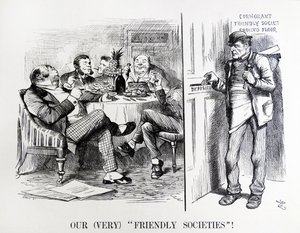 ジョン・テニエルの漫画「レジストラ・ジェネラルの調査」。 作： John Tenniel