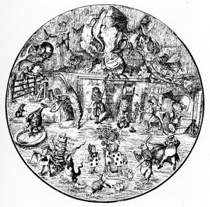 不思議の国のアリス」のジョン・テニエルのイラスト 作： John Tenniel
