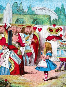 彼女の頭でオフ！アリスと彼女の赤い女王、c1910 作： John Tenniel