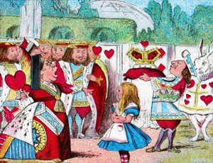 彼女の頭でオフ！アリスと彼女の赤い女王、c1910 作： John Tenniel