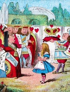 彼女の頭でオフ！アリスと彼女の赤い女王、c1910 作： John Tenniel