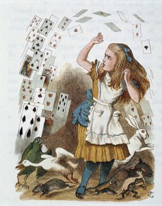 トランプ...ルイス・キャロルの童話「不思議の国のアリス」に登場する、ジョン・テニエル（1820-1914）のイラスト。 作： John Tenniel