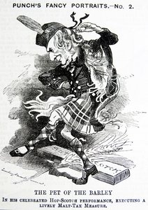 William Ewart Gladstoneを描いた政治風刺。