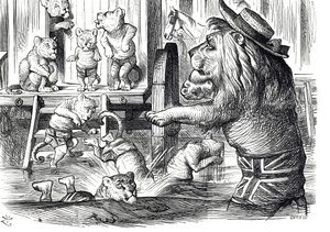 パンチさんからイギリスの海辺の行楽客へのアドバイス 作： John Tenniel