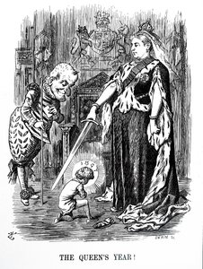 ヴィクトリア女王のダイヤモンド・ジュビリー 作： John Tenniel