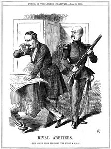 ライバルアービターズ、1866 作： John Tenniel