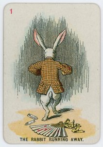 逃げるうさぎ 作： John Tenniel
