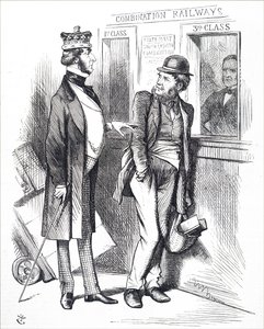 鉄道運賃の高騰。 作： John Tenniel