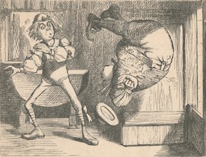 若者と賢人。 1889年、宙返りをする賢者 作： John Tenniel