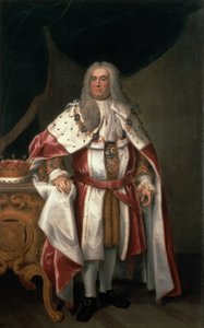ロバートウォルポール卿の肖像（1676-1745）オーフォード伯、1743年 作： John Theodore Heins