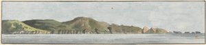 The Start Point, North East by North (1 つの台紙に描かれた 5 つの絵のうちの 1 つ) 作： John Thomas Serres