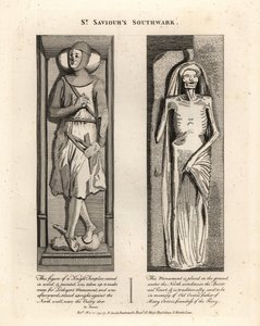 St Saviours Southwarkの墓碑銘 作： John Thomas Smith
