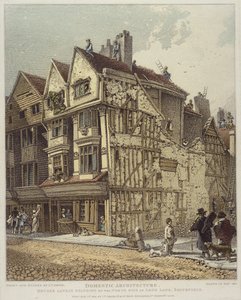 1813年スミスフィールドのロングランドのノースサイドに最近立っている家 作： John Thomas Smith