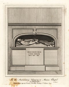 チープサイドのマーカース・チャペルの待合室にあるリチャード・フィッシュボーン・マーサー（1625年没）の記念碑