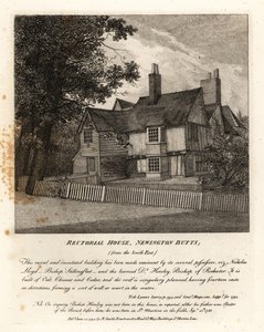 レクトリアルハウス、ニューイントン・バッツ 作： John Thomas Smith