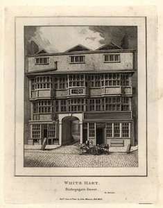 The White Hart, Bishopsgate Street 作： John Thomas Smith