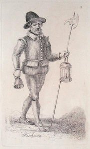 ウォッチマン（1680年頃）（銅版画 作： John Thomas Smith