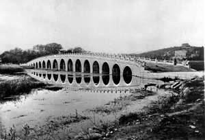 中国、橋、1870年頃（写真