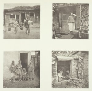 フーチョウ・クーリー、フーチョウ探偵、盗賊団長、ツアーに住む物乞い、c。 1868年。 作： John Thomson