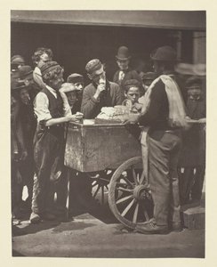 ハーフペニー アイス、1881 年。 作： John Thomson