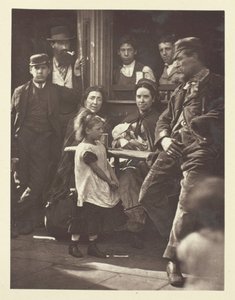 1881年、ホワイト・チャペルのフーキー・アルフ。 作： John Thomson