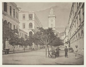 クロックタワー、香港、c。 1868年。 作： John Thomson
