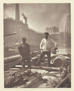 1881年、サイレント・ハイウェイで働く人々。 作： John Thomson