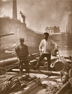 「サイレントハイウェイ」の労働者、「ロンドンのストリートライフ」、1877-78（woodburytype） 作： John Thomson