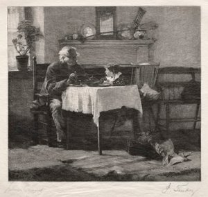 信頼の交換、1887年。 作： John Tinkey
