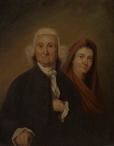 ジョナサン・トランブル・シニア総督とフェイス・ロビンソン・トランブル (1710 年) 作： John Trumbull