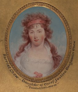 Harriet Chew (später Harriet Chew Carroll, 1775–1861) 作： ジョン・トランブル