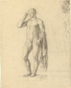 左（?）側を示す裸の男性図（クラシック） 作： John Trumbull